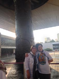 Visitando o Museu de Antropologia. 