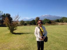 A caminho de Puebla, pausa para ver os vulcões mexicanos. 