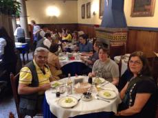 Parada para o almoço em Puebla. 