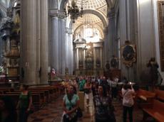 Visitando a Catedral de Puebla. 