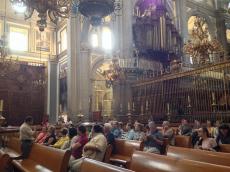 Visitando a Catedral de Puebla. 