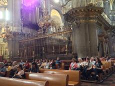 Visitando a Catedral de Puebla. 