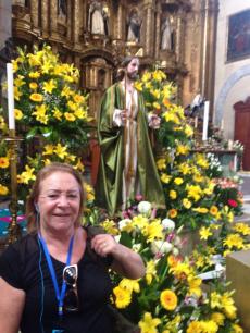 Visitando a Capela de Nossa Senhora do Rosário. 