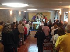 Missa na Capela da Transfiguração, na Igreja da Nossa Senhora dos Remédios. 