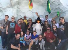Visitando os pinguins!