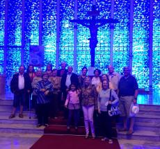 Na igreja de Dom Bosco, em Brasília