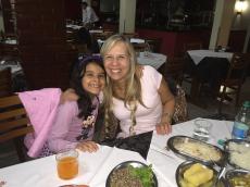 No nosso jantar em Goiânia