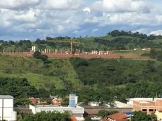 Vista das obras da nova Basílica, ainda em construção 