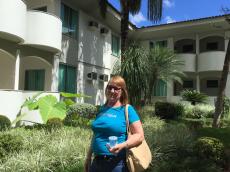 Passeando pelo hotel de Caldas Novas.