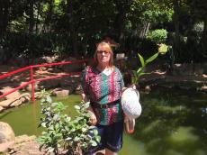 No Jardim Japonês em Caldas Novas. 