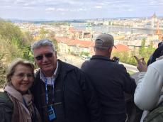 A vista maravilhosa da cidade de Budapeste. 