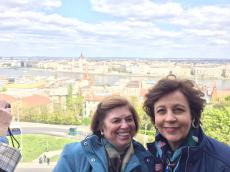 A vista maravilhosa da cidade de Budapeste. 