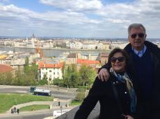 A vista maravilhosa da cidade de Budapeste.