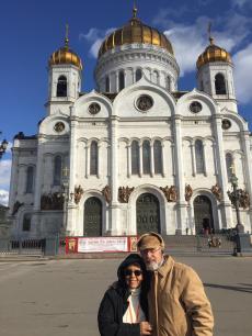 Passeando em Moscou.