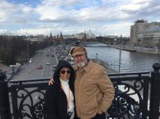Passeando em Moscou.