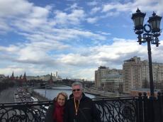 Passeando em Moscou.