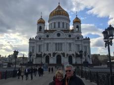 Passeando em Moscou.