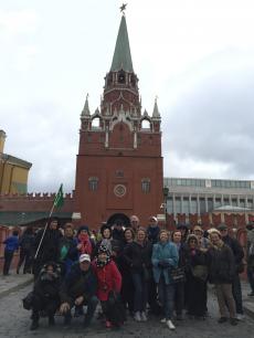 Passeando pelo Kremlin. 