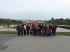 Passeio no Belvedere de Viena. 