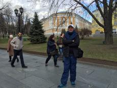 Passeando pelo Kremlin. 