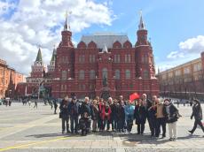 Passeando pelo Kremlin. 