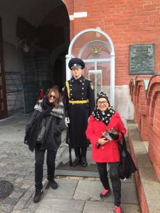 Passeando por Moscou.
