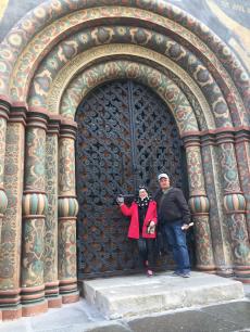 Passeando por Moscou.