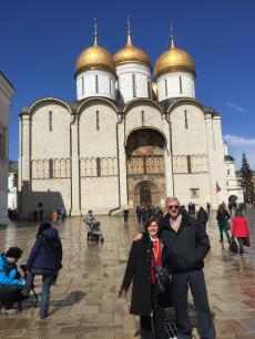 Passeando por Moscou.