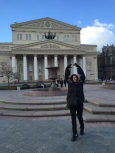 Passeando por Moscou.