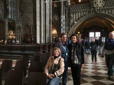 Na catedral de Viena. 