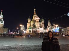Passeando em Moscou. 