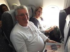 Embarcando para o Rio de Janeiro. 
