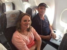 Embarcando para o Rio de Janeiro. 