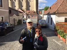 Na pequena cidade de Dürnstein.