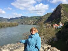 Na pequena cidade de Dürnstein.