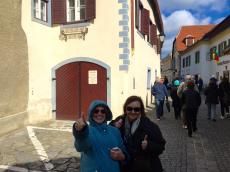 Na pequena cidade de Dürnstein.