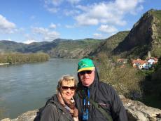 Na pequena cidade de Dürnstein.