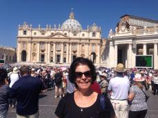 No Vaticano - Basílica de São Pedro.