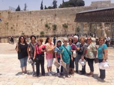 No Muro das Lamentações. Jerusalém.