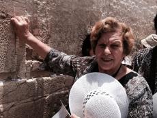 No Muro das Lamentações - Jerusalém.