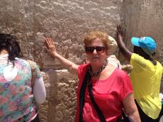 No Muro das Lamentações - Jerusalém.