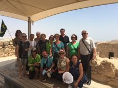 Grupo em Masada.