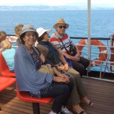 No barco, a caminho de Sirmione