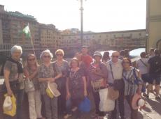 Grupo na Ponte Vecchio, em Firenze