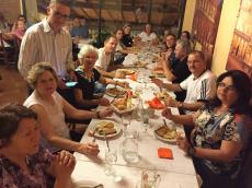 Nosso primeiro jantar do grupo