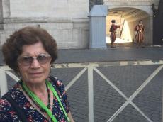Na Praça de São Pedro.