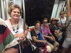 Passeando de metrô em Roma. 