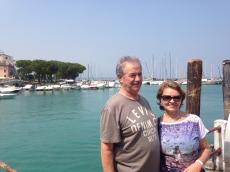 No Lago de Garda.