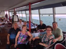 No barco a caminho de Sirmione