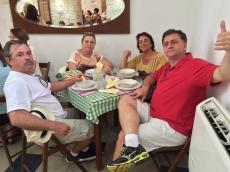 Almoço em Nazaré.